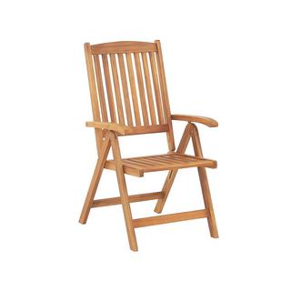 Beliani Set bistrot en Legno d'acacia Classico JAVA  