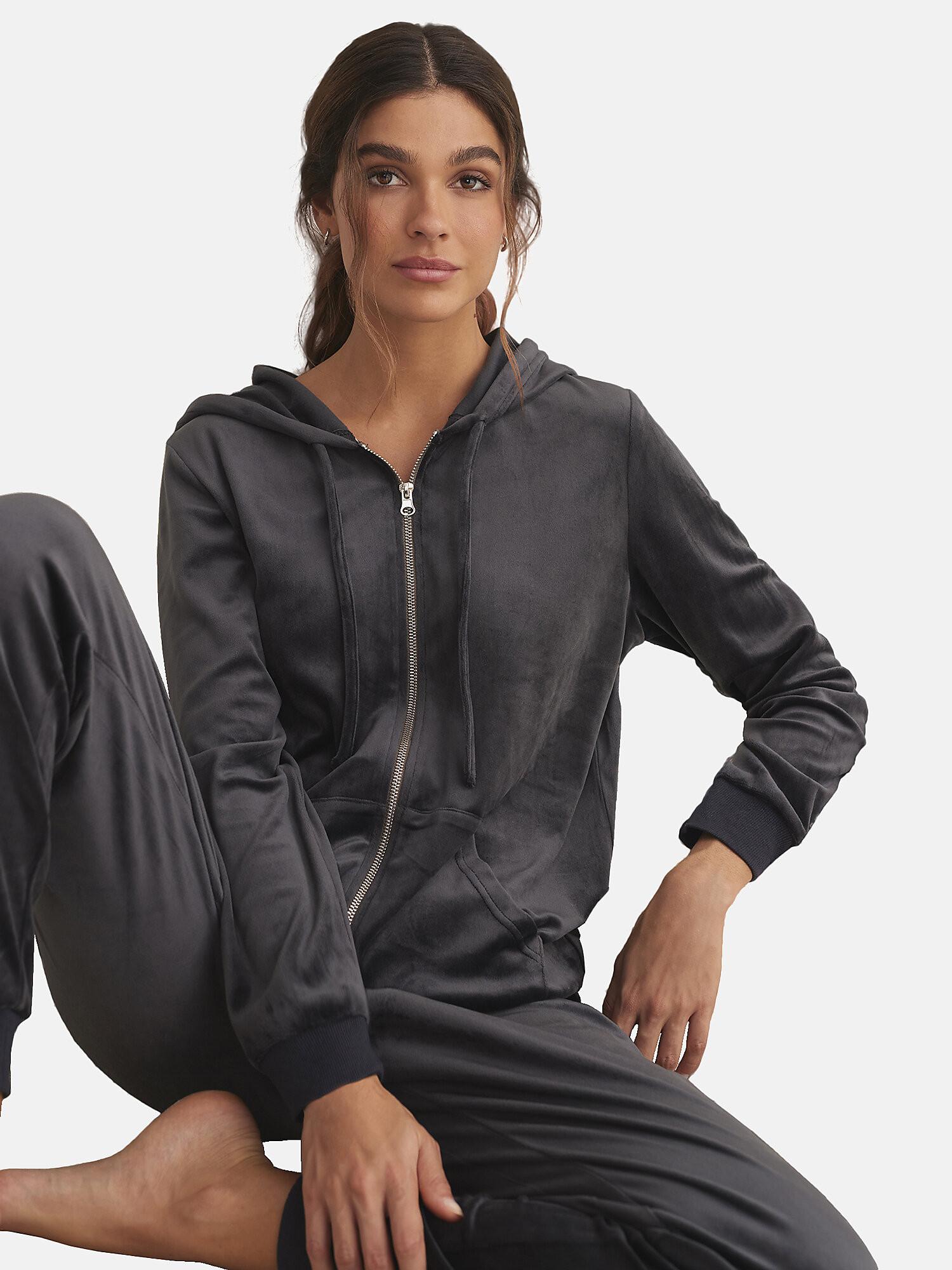 Selmark  Freizeitkleidung Pyjama Hose Jacke mit Reißverschluss Kapuze SPORTP90 