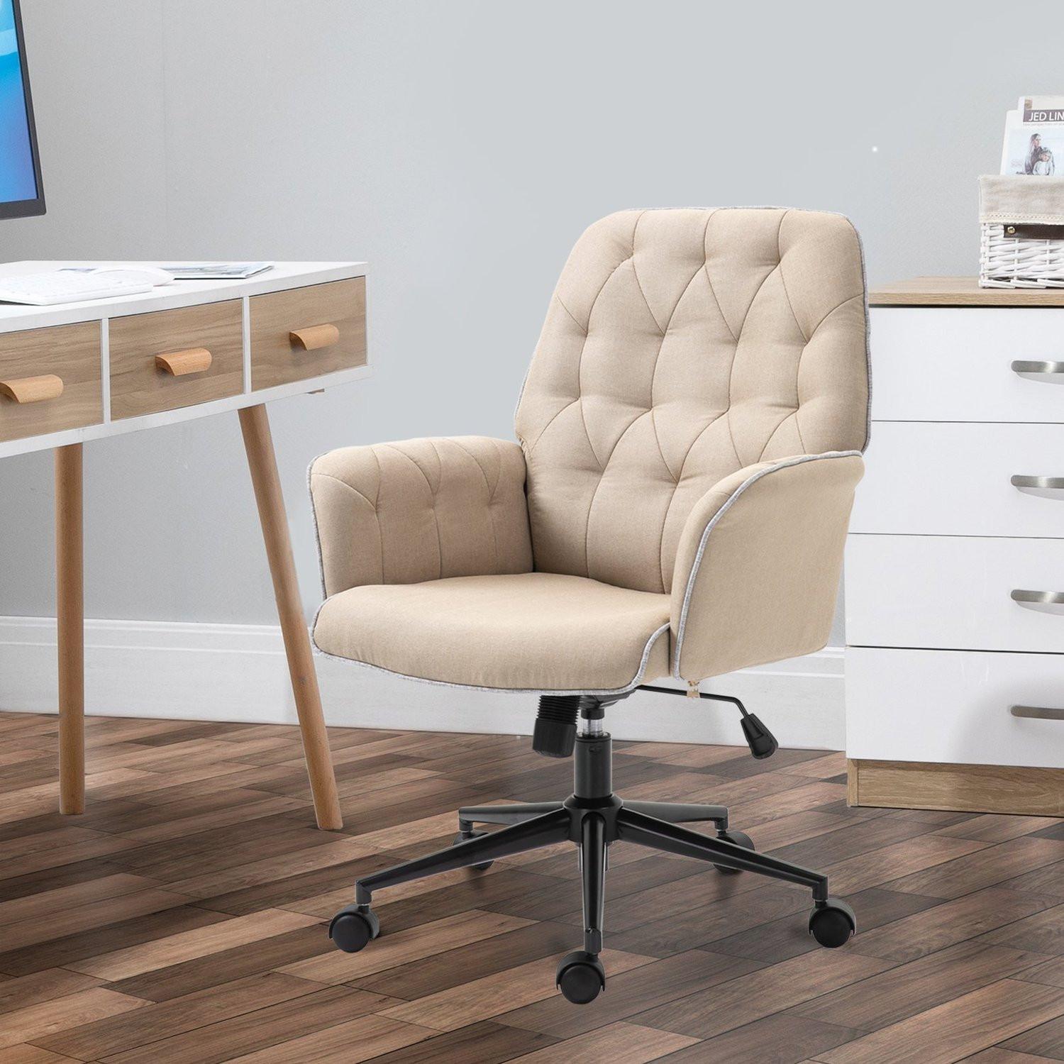 Northio Chaise Pivotante Chaise De Bureau Réglable En Hauteur Ergonomique Fonction Bascule Mousse  