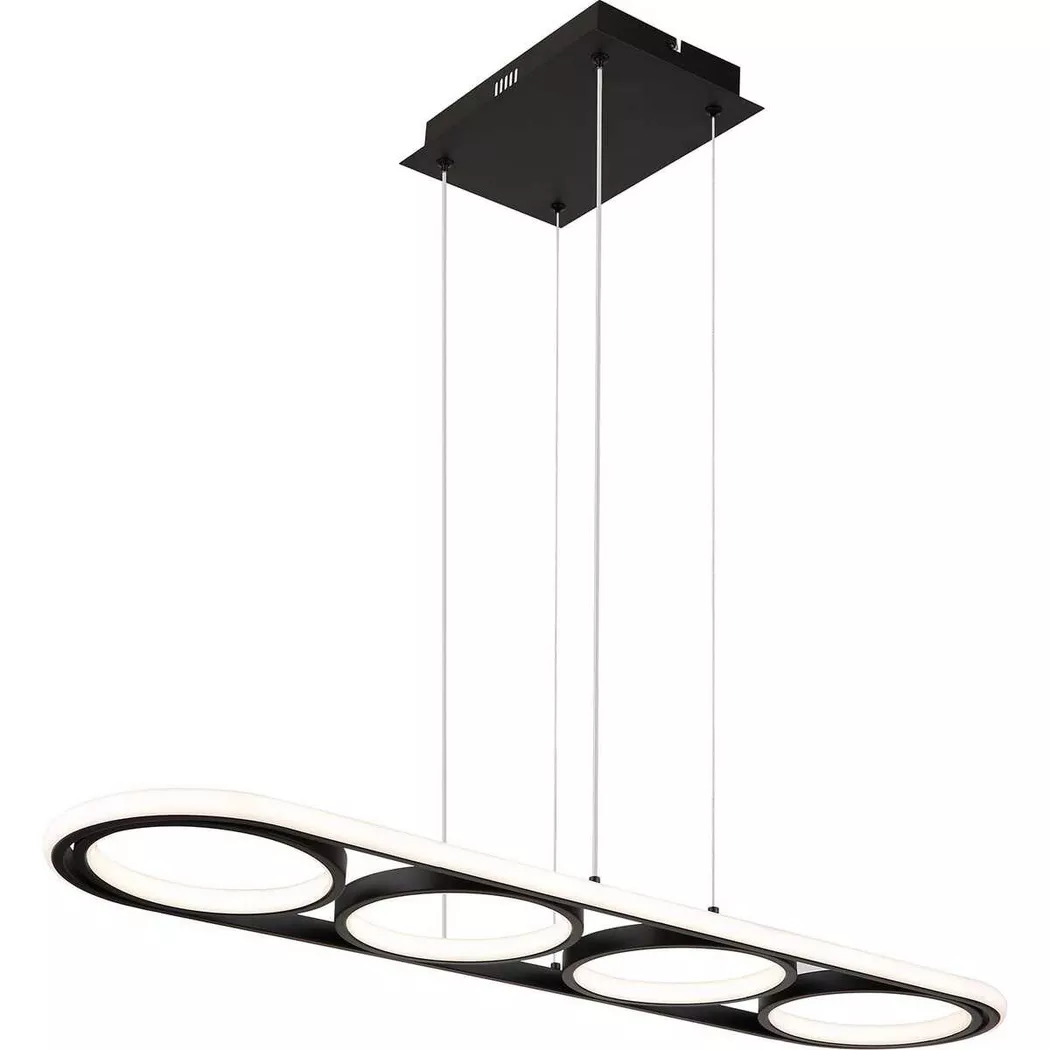 mutoni light – Hängeleuchte Wolfhard Metall matt rund LED 90, One Size
