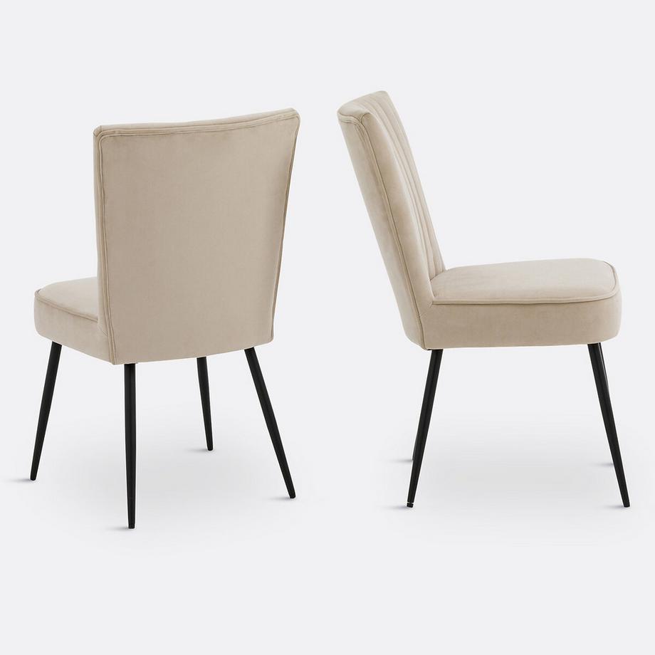 La Redoute Intérieurs 2er-Set Vintage-Stühle im Stil der 60er Jahre  