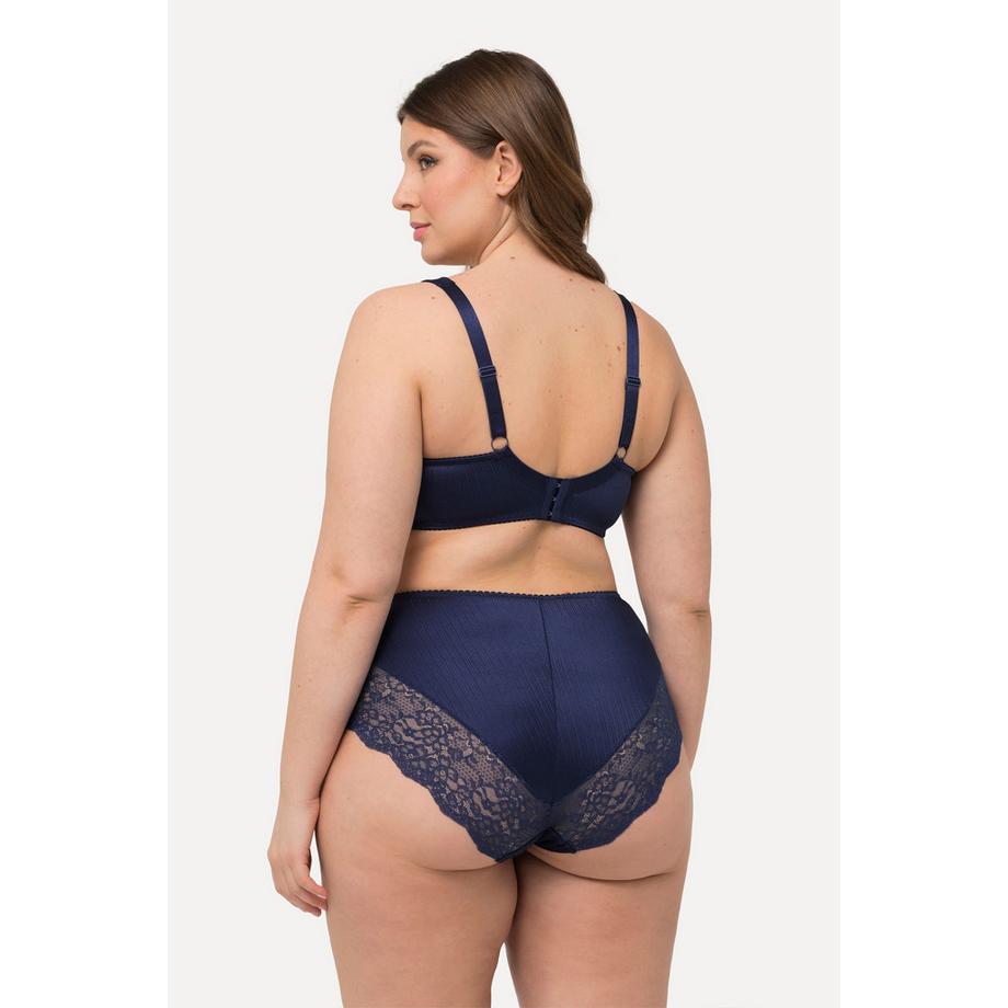 Ulla Popken Reggiseno con ferretto coppe morbide raso pizzo  