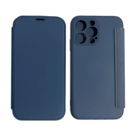 mobileup  FlipCase in Lederoptik iPhone 13 Pro - Dark Blue 