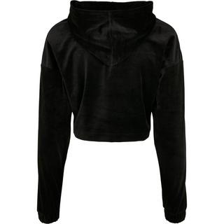 URBAN CLASSICS  damen-hoodie cropped velvet oversized (gt) 