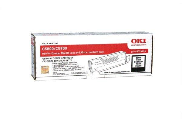 Image of OKI OKI Toner schwarz 43324424 C5800/5900 6000 Seiten - ONE SIZE