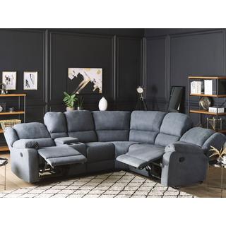 Beliani Ecksofa aus Polyester Modern ROKKE  