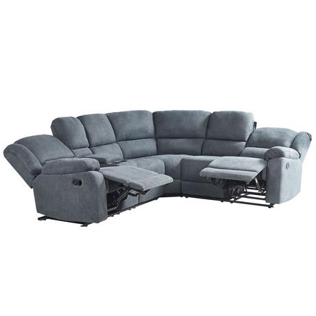 Beliani Ecksofa aus Polyester Modern ROKKE  