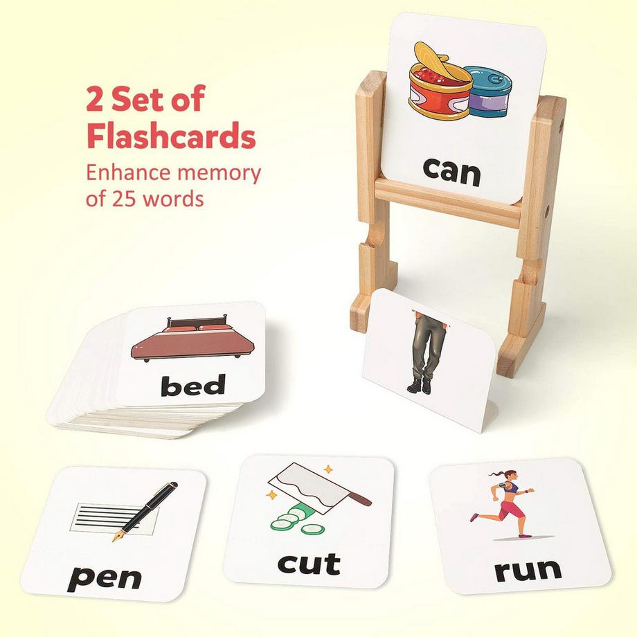 Activity-board  Jeux d'orthographe avec blocs de couleurs, flashcards, puzzle de lettres en bois pour les enfants 