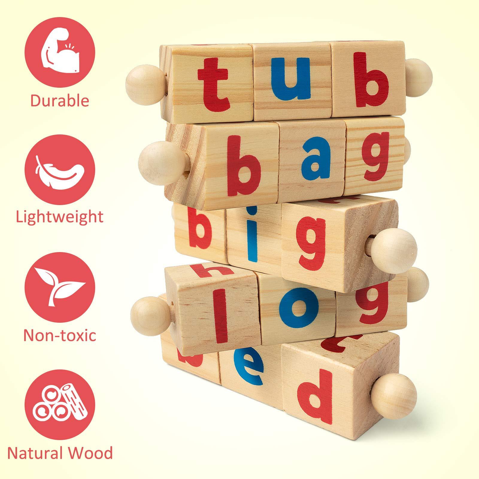 Activity-board  Farbe Blöcke Rechtschreibung Spiele, Flashcards Holz passenden Buchstaben Puzzle für Kinder 