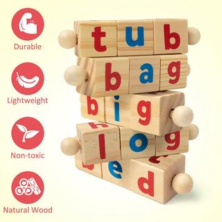 Activity-board  Farbe Blöcke Rechtschreibung Spiele, Flashcards Holz passenden Buchstaben Puzzle für Kinder 