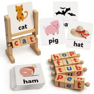 Activity-board  Farbe Blöcke Rechtschreibung Spiele, Flashcards Holz passenden Buchstaben Puzzle für Kinder 