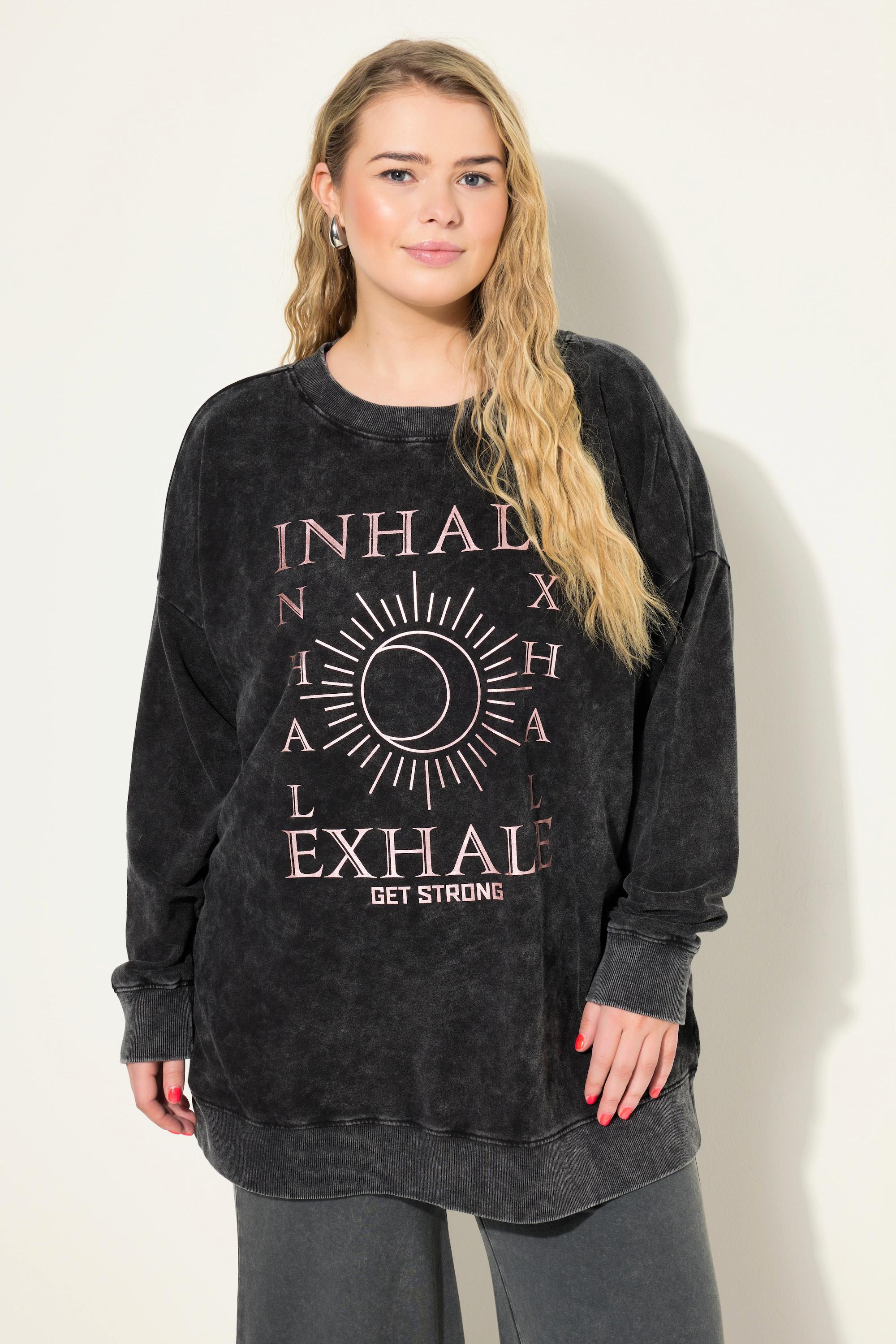 Studio Untold  Sweatshirt, very Oversize Shape, Yoga Print 