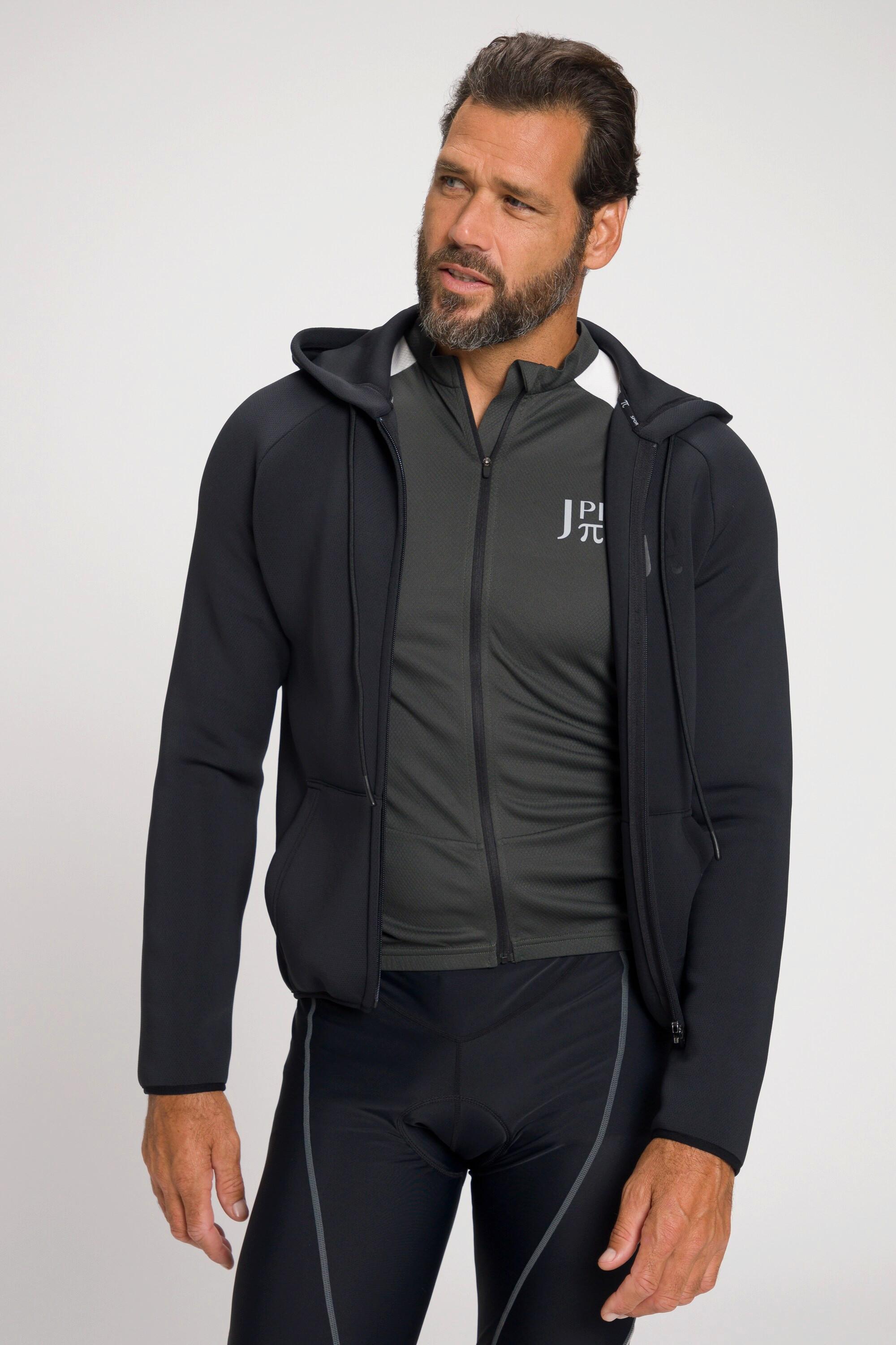 JP1880  Veste de cyclisme JAY-PI, collection Bikewear - manches longues, capuche et poche dans le dos 