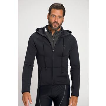 Rad Hoodiejacke, Bikewear, Langarm, Kapuze, Saumtasche hinten