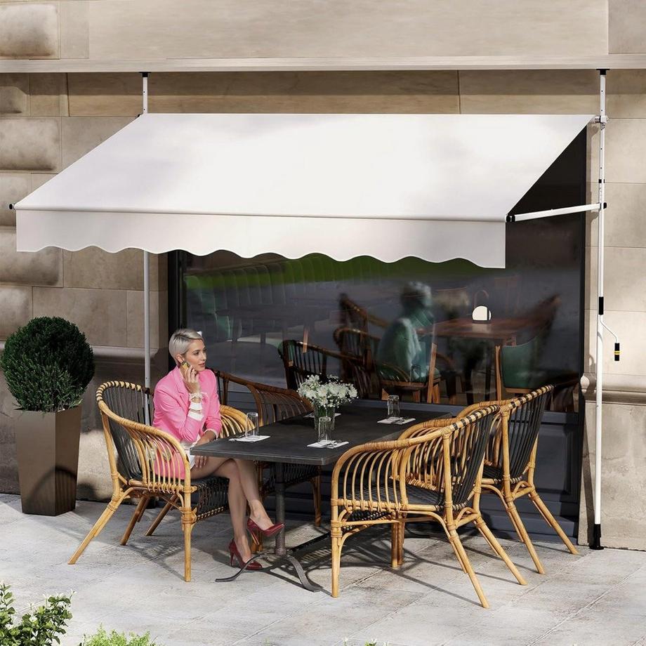 Northix Einziehbare Markise, höhenverstellbar  