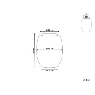 Beliani Tavolino en Materiale sintetico Moderno UHANA  