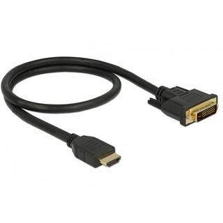 DeLock  DeLOCK 85651 cavo e adattatore video 0,5 m HDMI tipo A (Standard) DVI Nero 