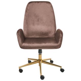 Beliani Chaise de bureau en Velours Moderne CLARE  