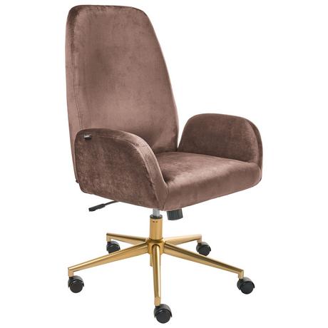 Beliani Chaise de bureau en Velours Moderne CLARE  