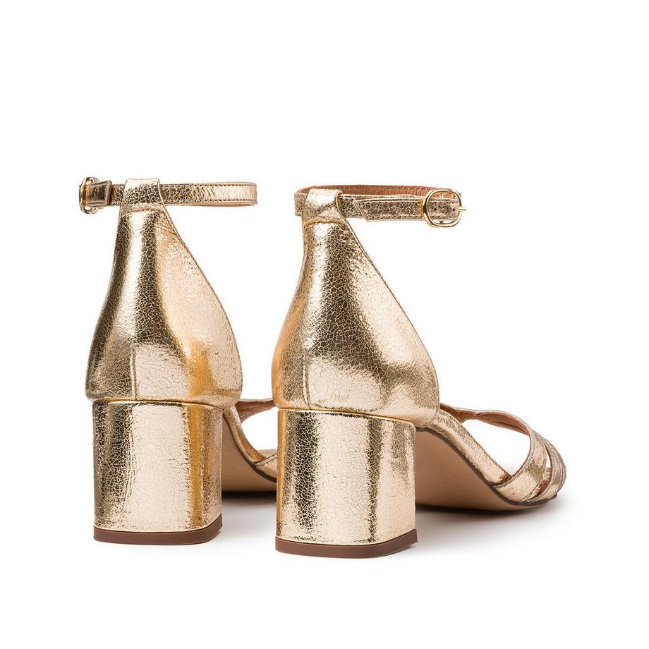 La Redoute Collections Sandaletten mit Knöchelriemen und Blockabsatz  