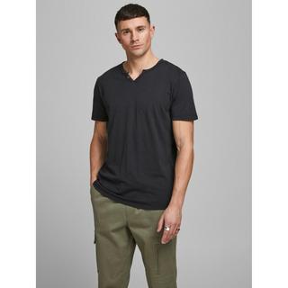 JACK & JONES Split Neck Kurzarm T-Shirt  