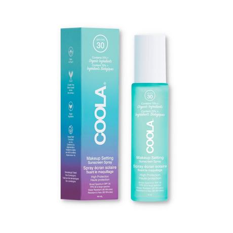 Coola  Spray fixateur de maquillage biologique avec écran solaire 