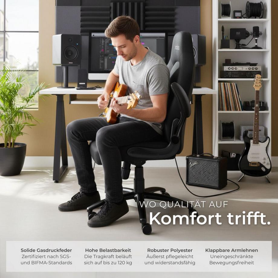 Tectake Sedia da ufficio Springsteen  forma ergonomica  