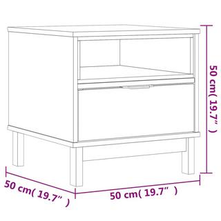 VidaXL tavolino Legno di pino  