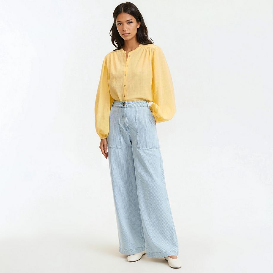 La Redoute Collections Hemd mit Mao-Kragen  