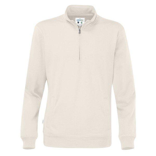 Cottover Sweatshirt mit halbem Reissverschluss  