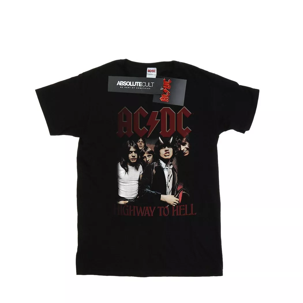 AC/DC - ACDC Highway To Hell TShirt, für Damen, Schwarz, Größe XL