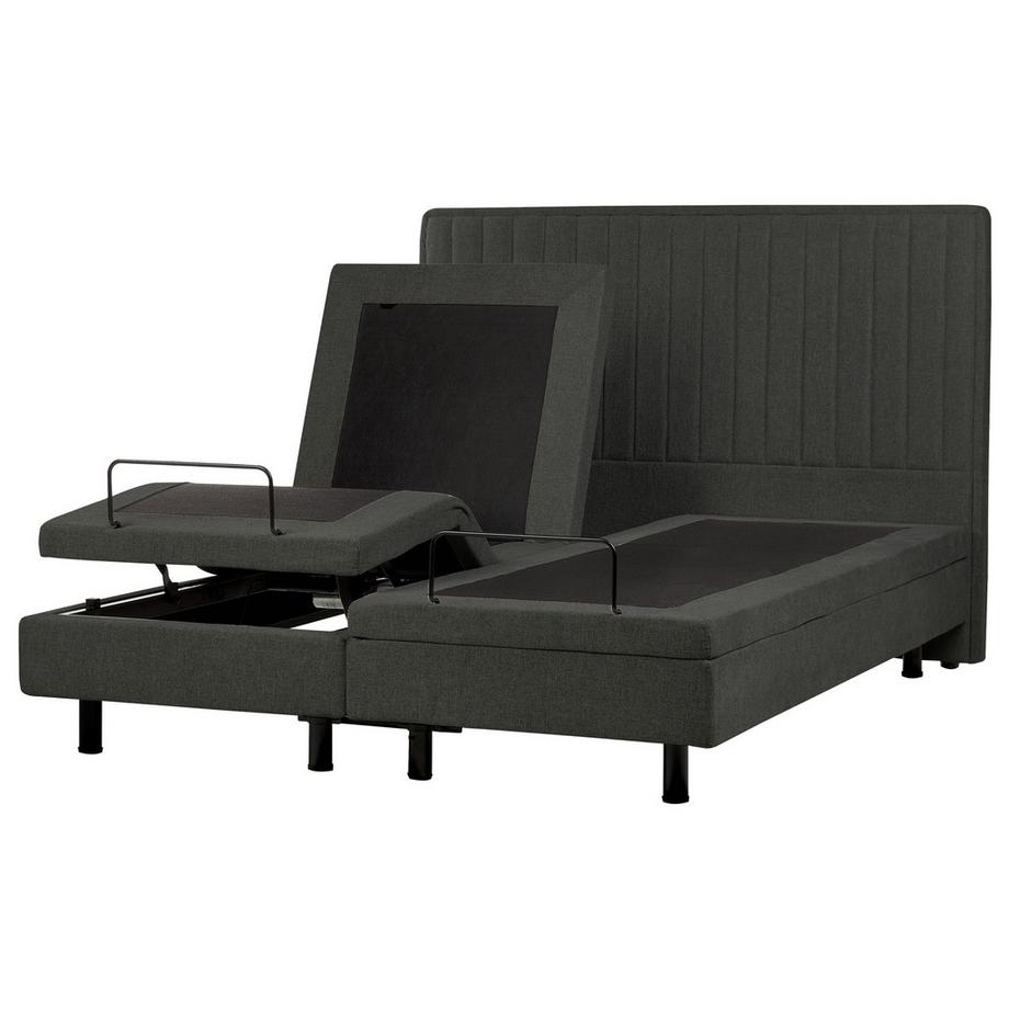 Beliani Lit réglable en Tissu Moderne DUKE II  
