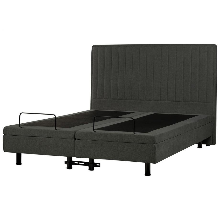 Beliani Letto regolabile en Tessuto Scandinavo DUKE II  