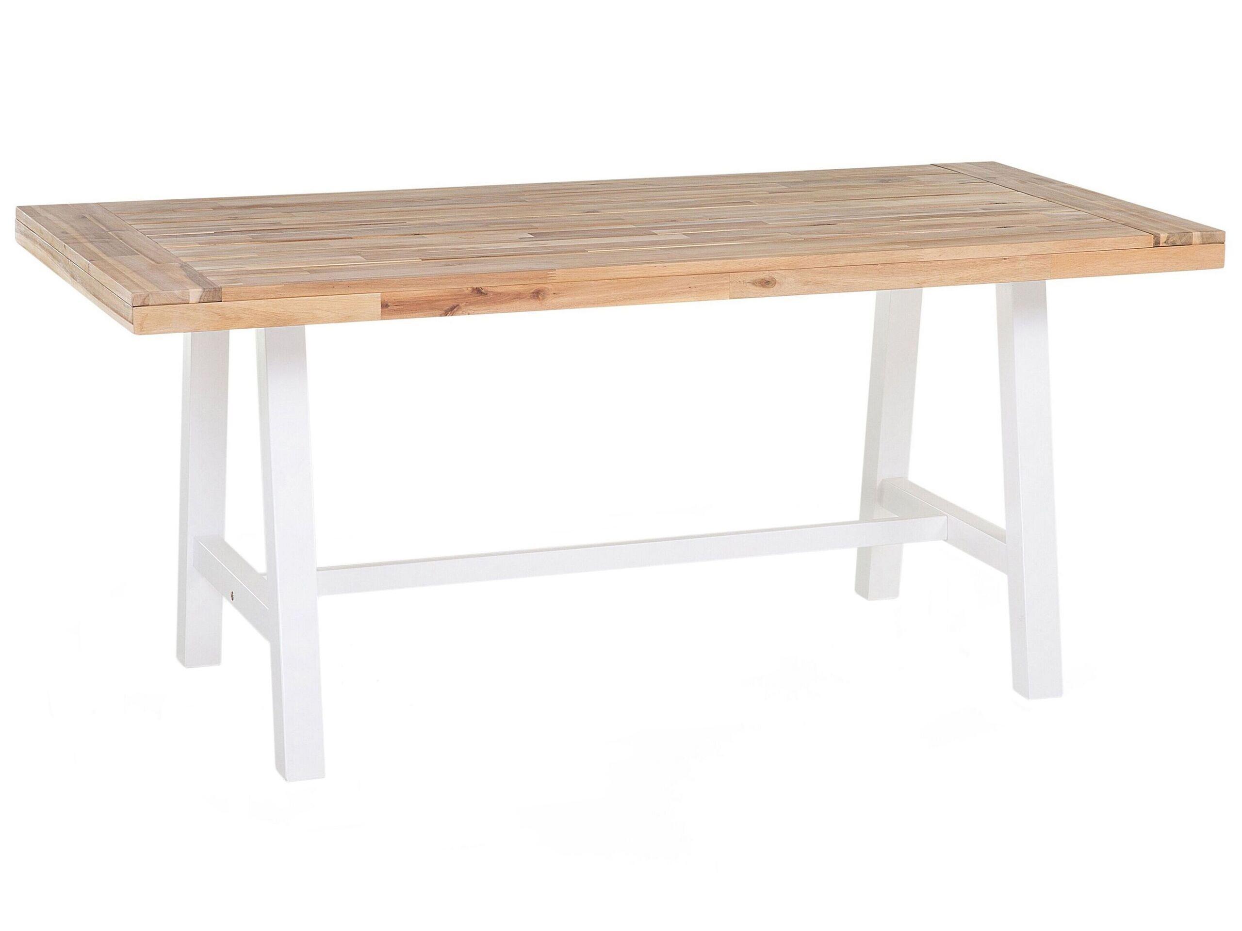 Beliani Table de repas en Acacia Scandinave SCANIA  