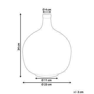 Beliani Dekovase aus Glas Modern GOSHT  