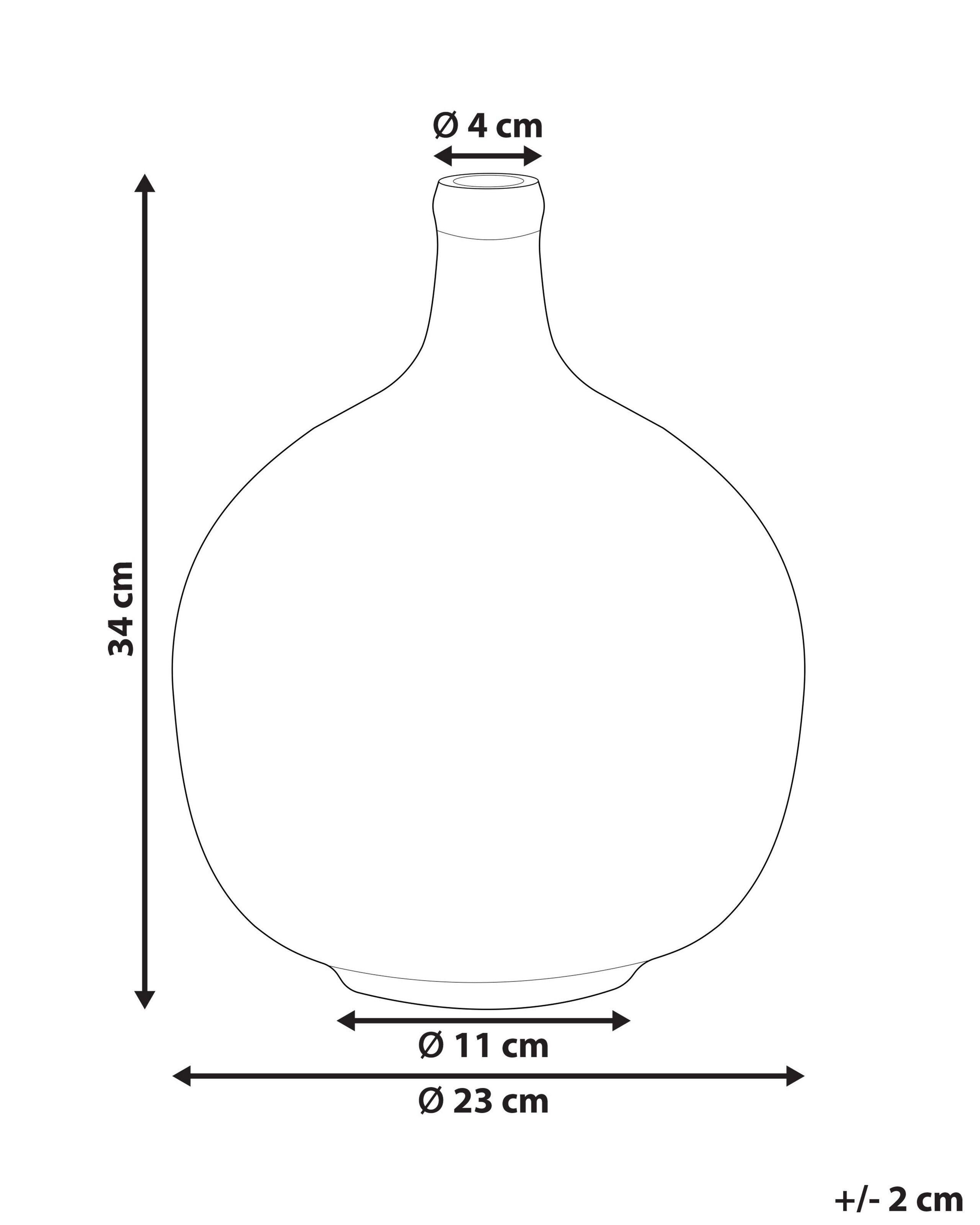 Beliani Vaso decorativo en Vetro Moderno GOSHT  