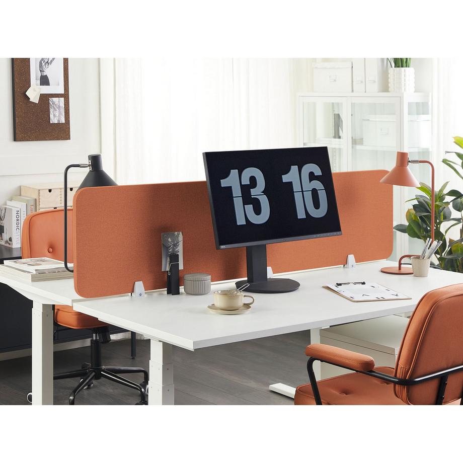 Beliani  Schreibtischtrennwand aus Stoff WALLY 