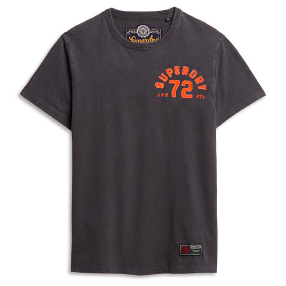 Maglietta Uomini Confezione da 1 Vestibilità confortevole-Vintage Athletic Chest Short Sleeve T-Shirt