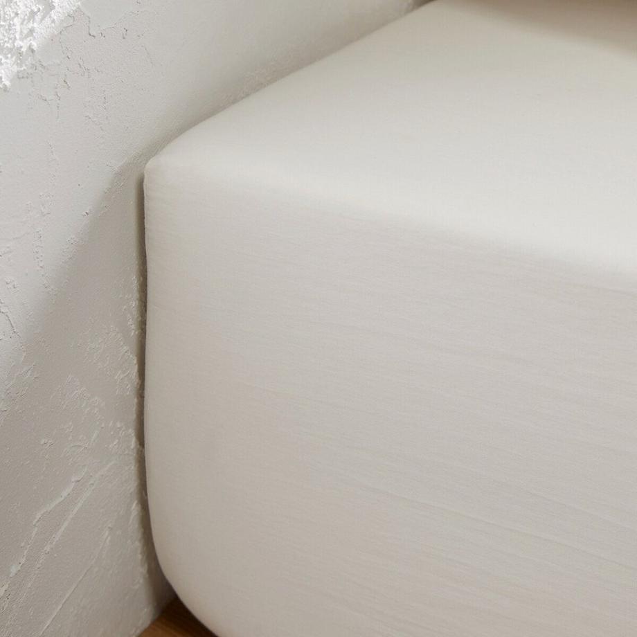 La Redoute Intérieurs Victor Lenzuolo con Angoli in Raso di Cotone Prelavato  