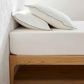 Drap-housse satin de coton lavé