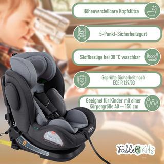 FableKids  Siège auto Siège auto pour enfants rotatif à 360° Isofix 