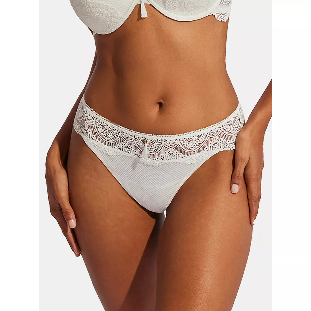 Selmark - String Matilda Hochzeit, für Damen, Beton-Optik / Weiss, Größe S