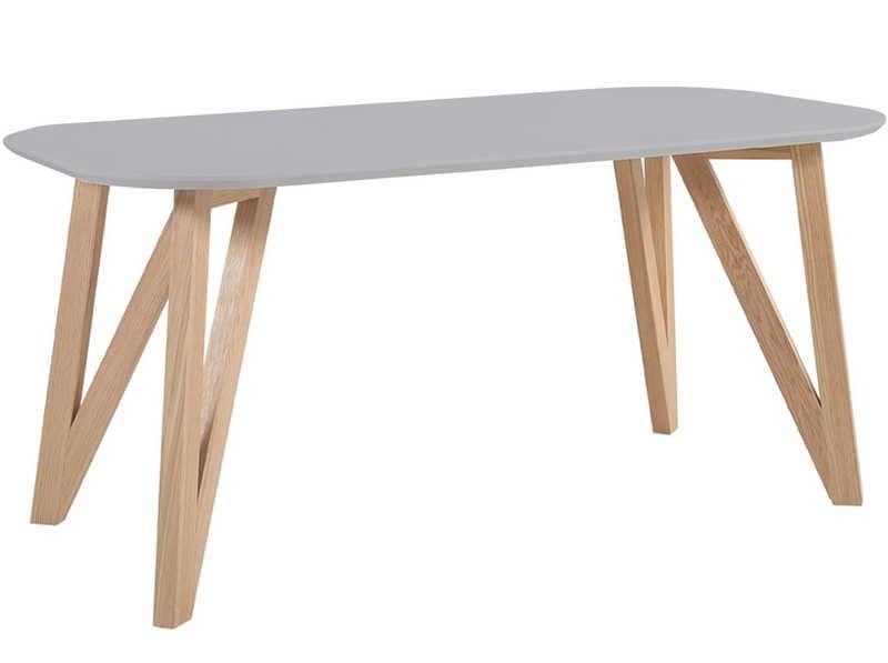 mutoni Table à manger 180x90x76cm chêne gris  