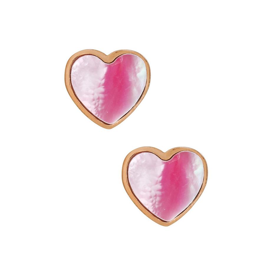 Maxte  HerzOhrstecker aus Edelstahl mit Imitiertem Stein 