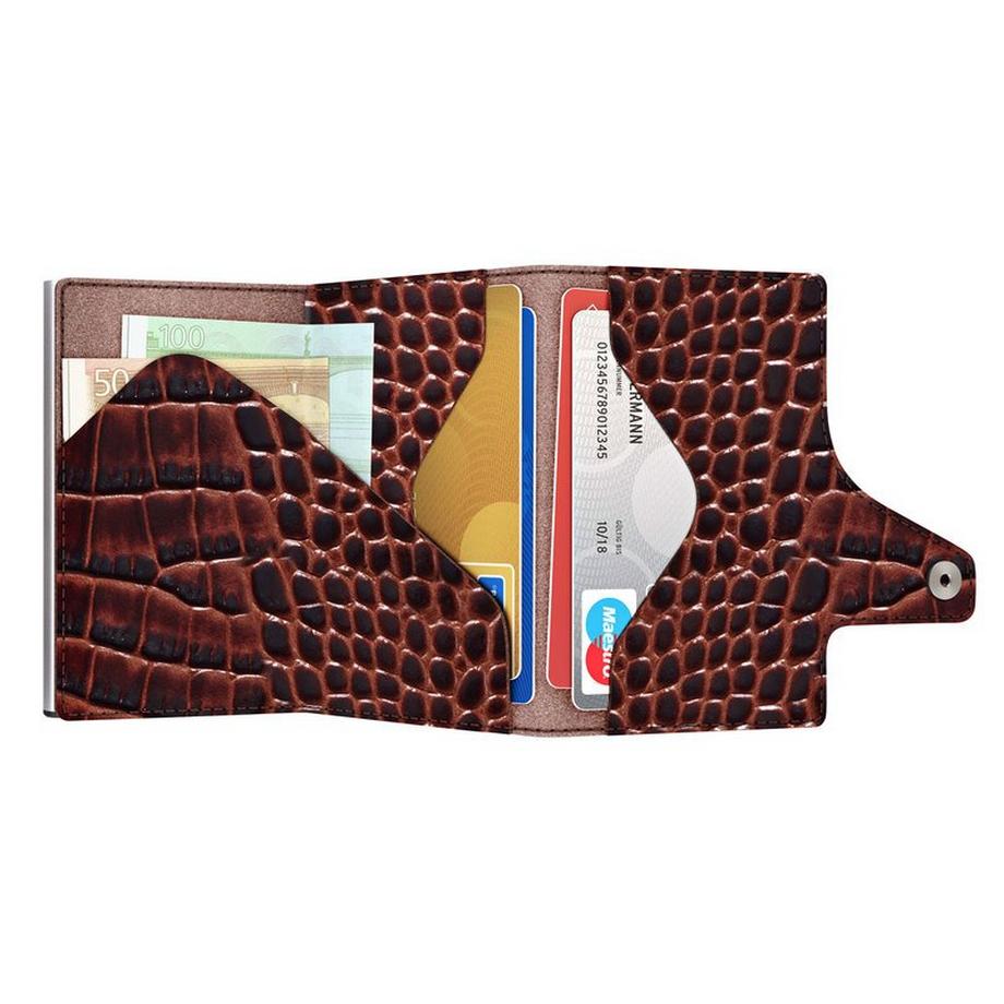Tru Virtu CLICK & slide Croco Doublewallet  