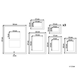 Beliani Fotorahmen aus MDF-Platte Klassisch GARANGO  