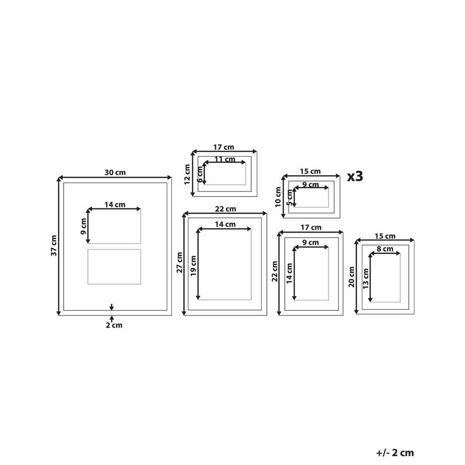 Beliani Cadre photo en MDF Traditionnel GARANGO  