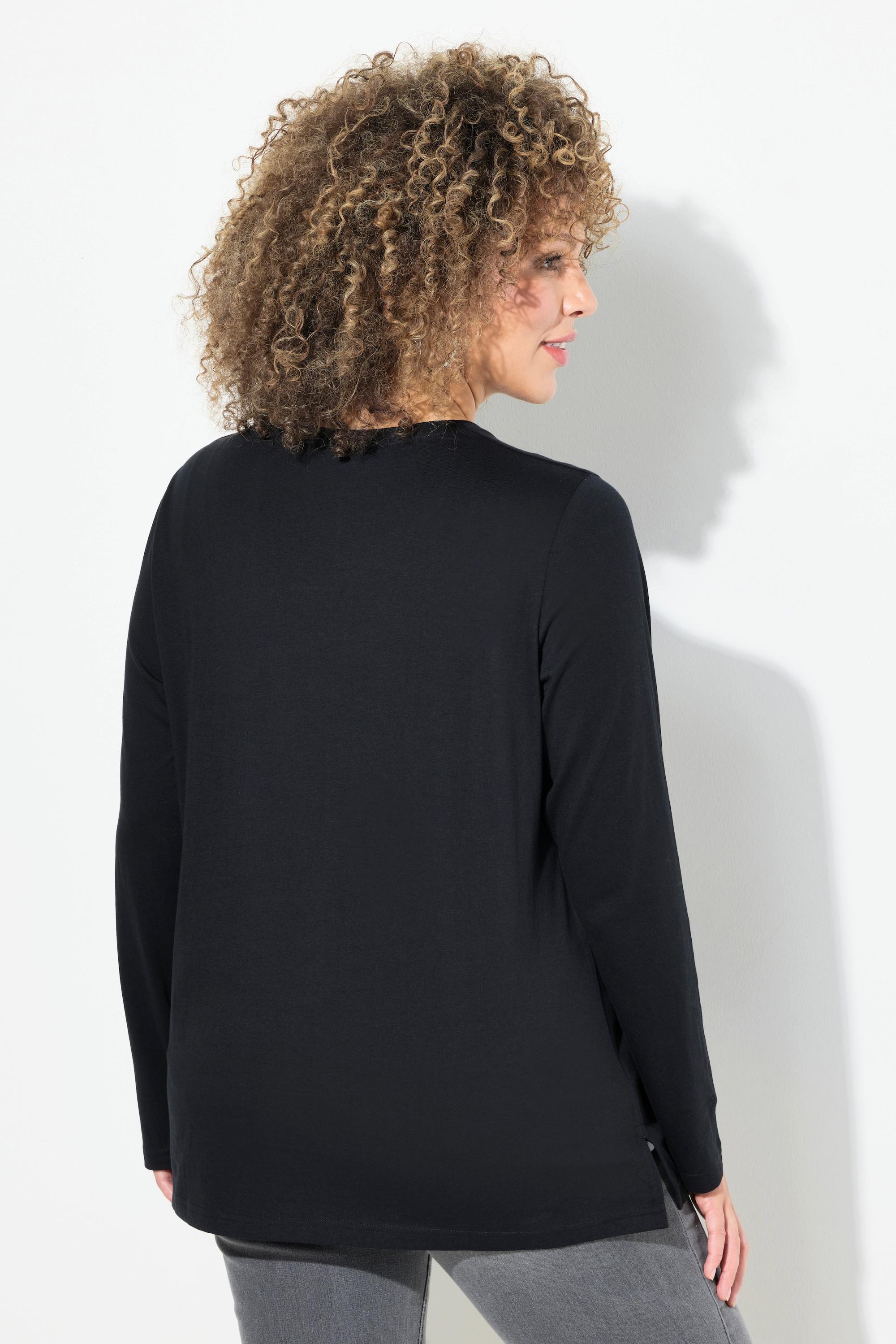 Ulla Popken Natalizio Classic Girocollo Maniche Lunghe Maglia  