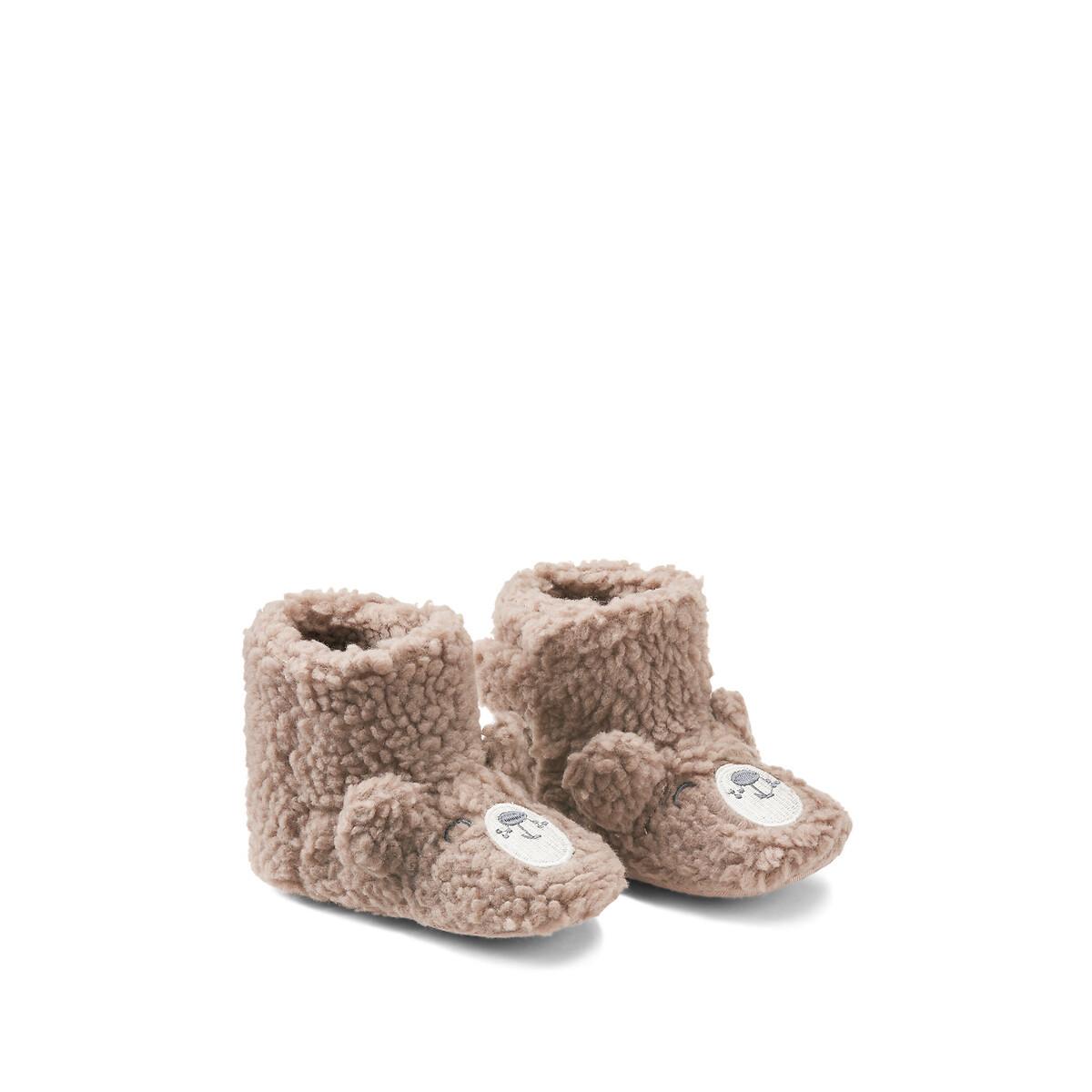 La Redoute Collections  Chaussons à scratch peluche 