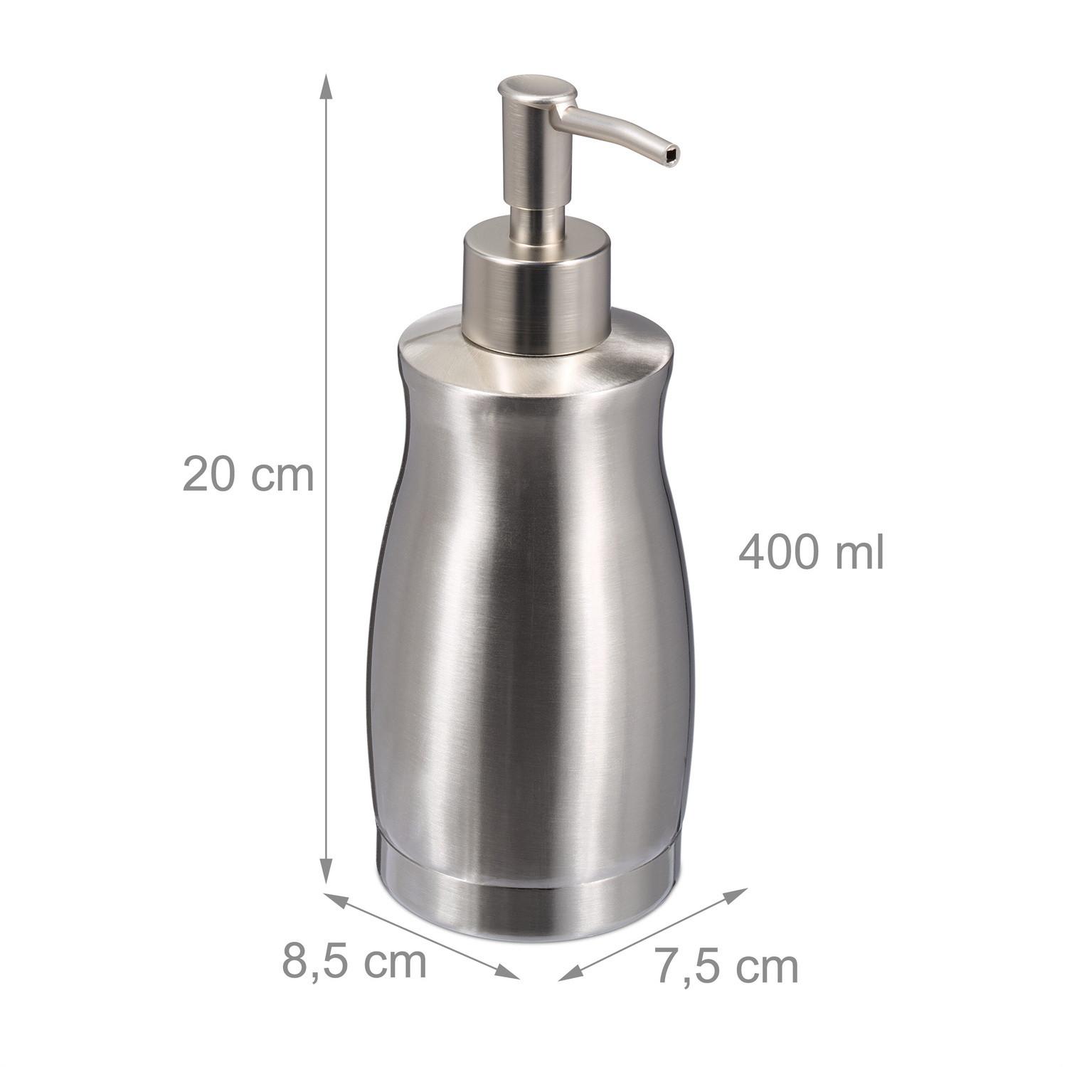 Northix Seifenpumpe aus Edelstahl 400 ml  